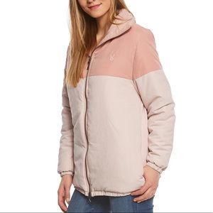nwt MINKPINK Active Tonal Zip Windbreaker Down Jacket SM